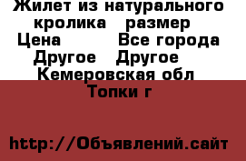 Жилет из натурального кролика,44размер › Цена ­ 500 - Все города Другое » Другое   . Кемеровская обл.,Топки г.